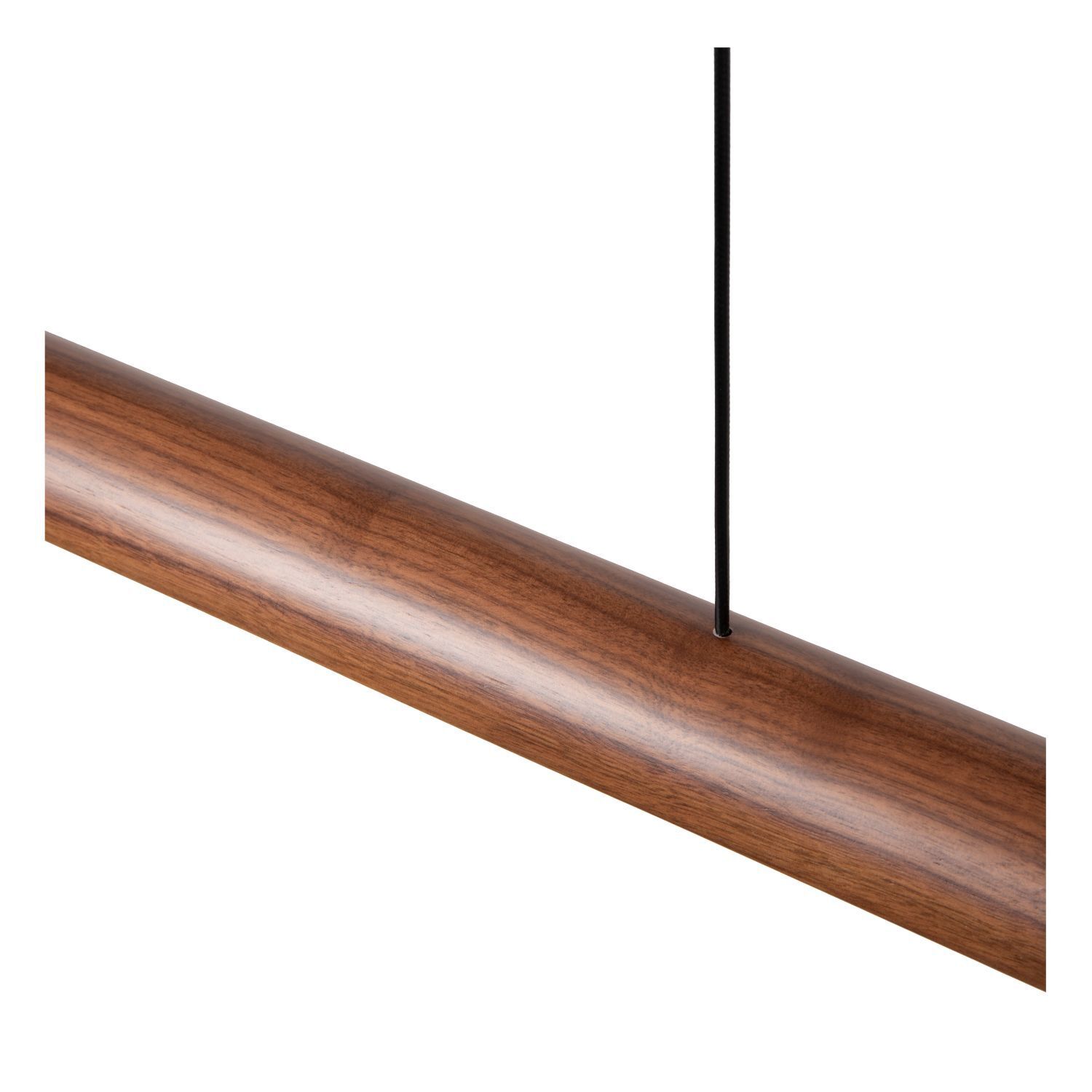 LED Hängelampe Holz Metall 2200 K L:180 cm edel Holz, Hartholz, Gebeiztes Holz