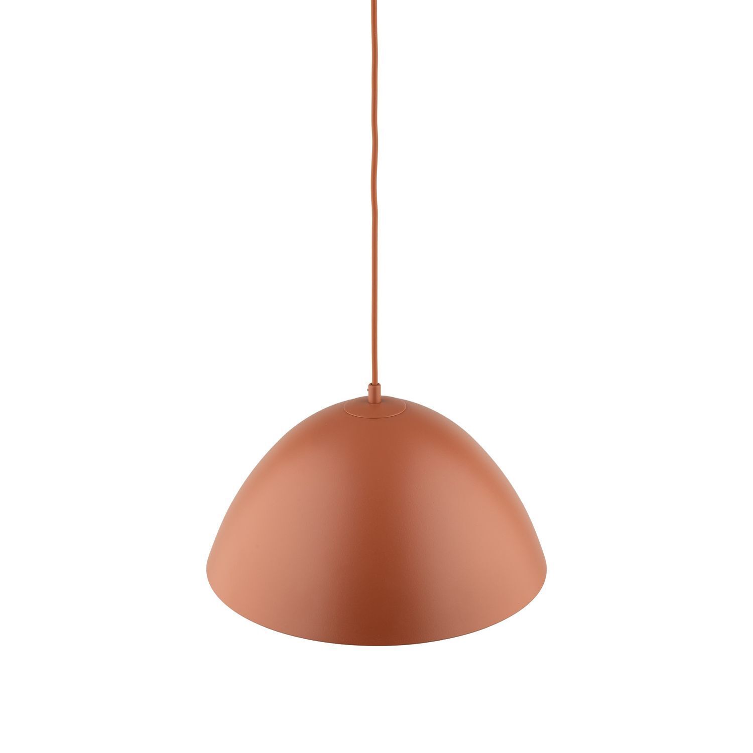 Pendelleuchte rund Ø 34 cm H: max. 165 cm Rot Metall E27 Lampe, Lampenschirm