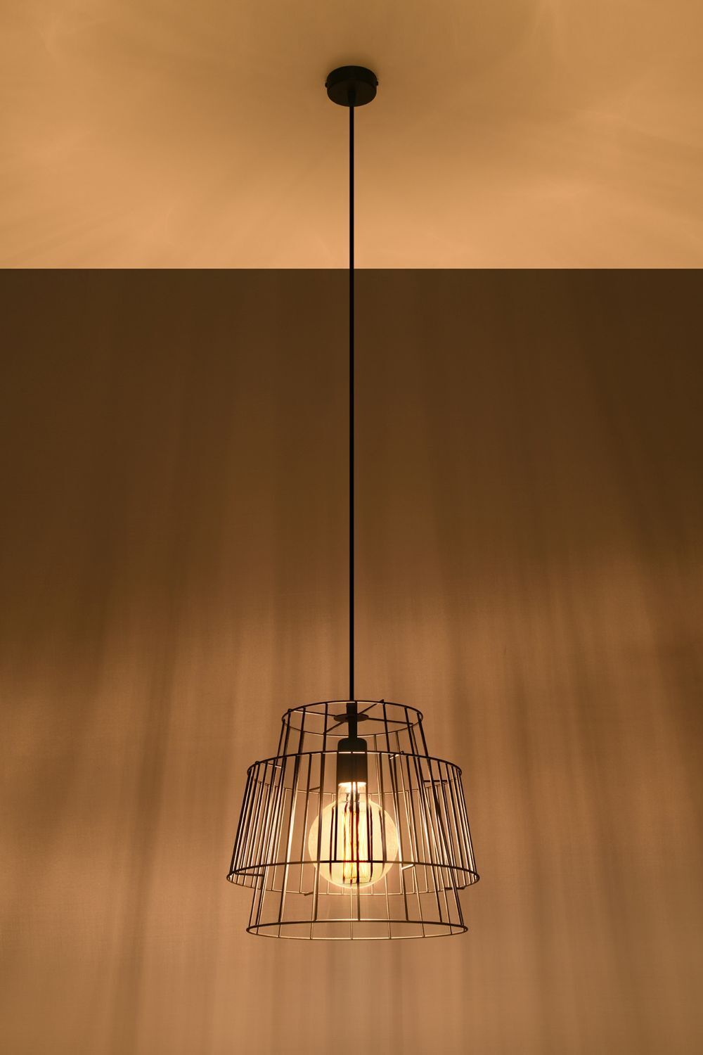Lampe à suspendre Noir Métal Ø35cm Moderne E27 DALE
