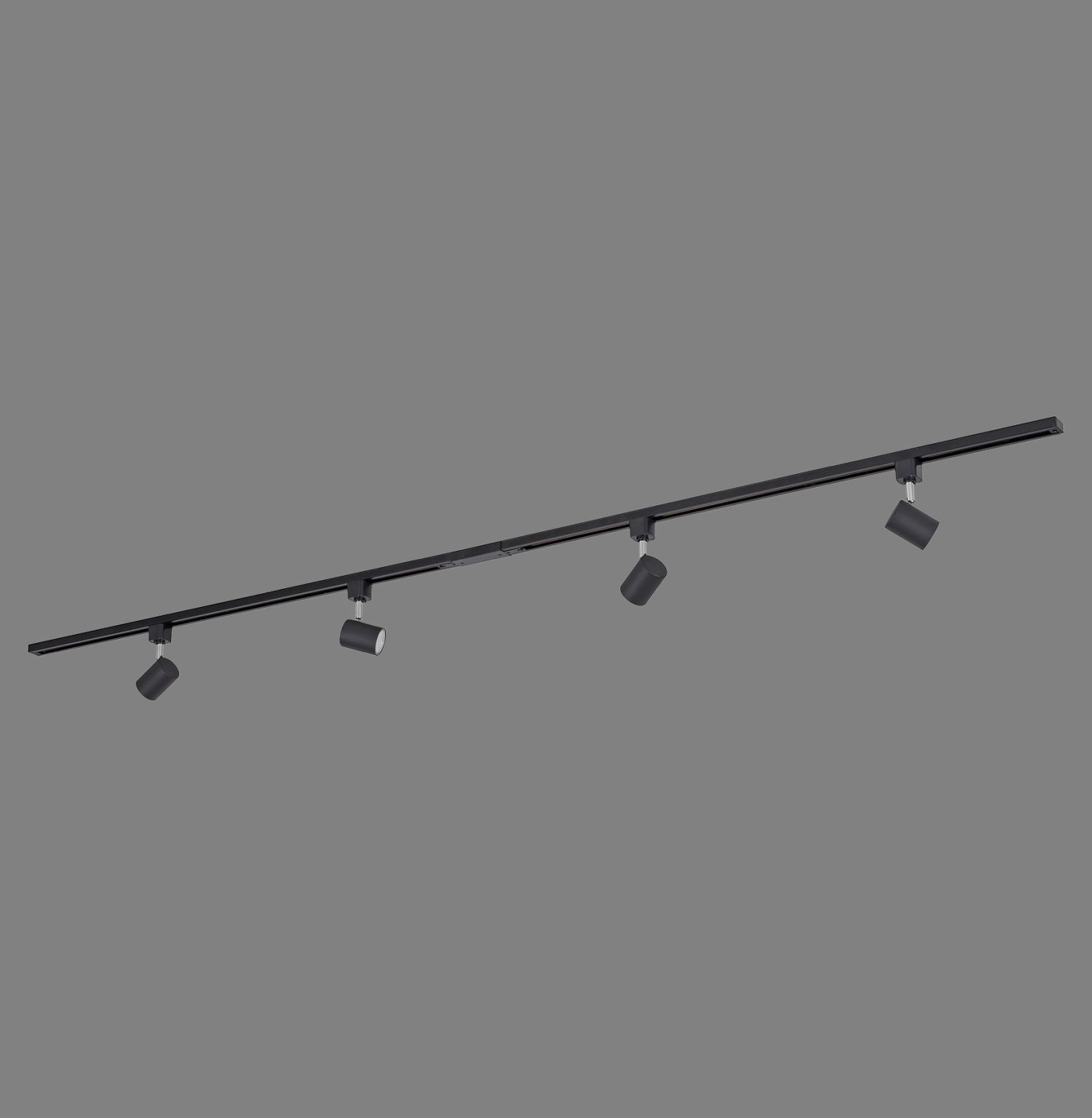 Spot de plafond réglable métal noir GU10 211 cm