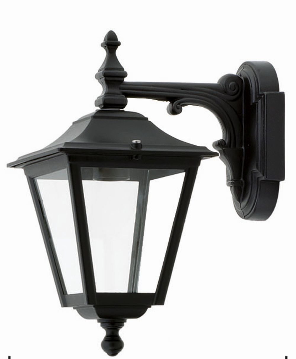 Lanterne murale rustique GENEVIEVE Noir IP44