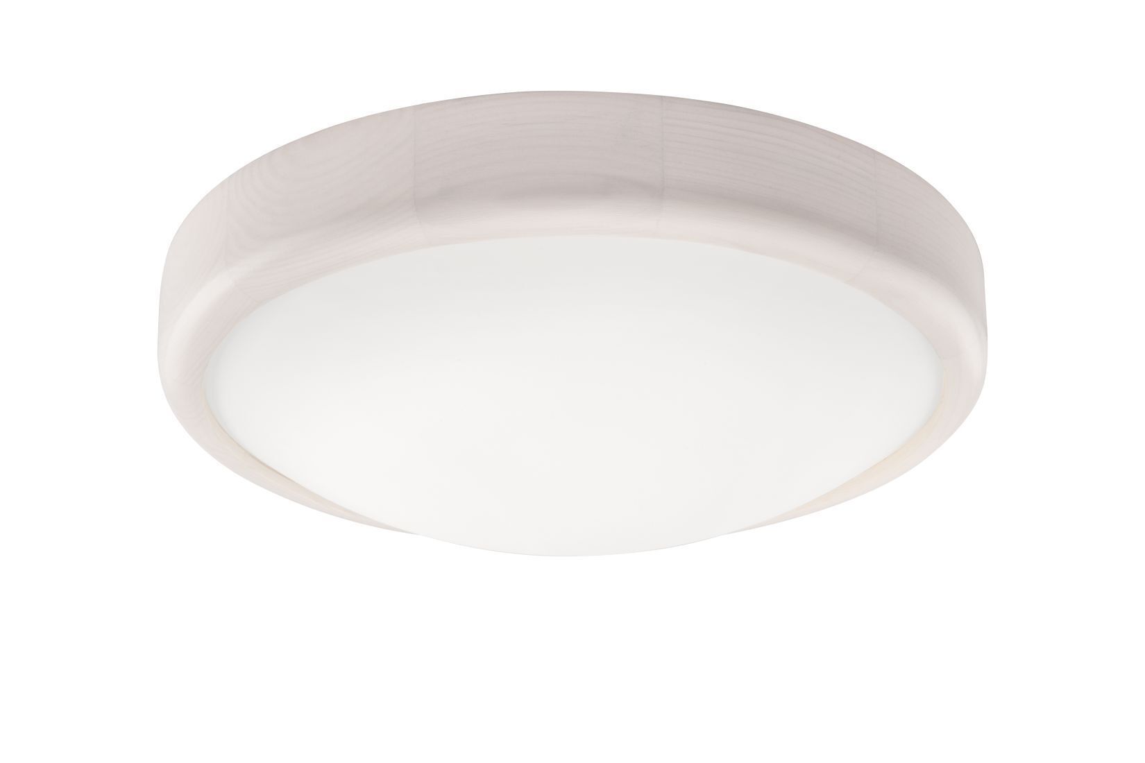 Plafonnier LED Blanc Bois rond Salon