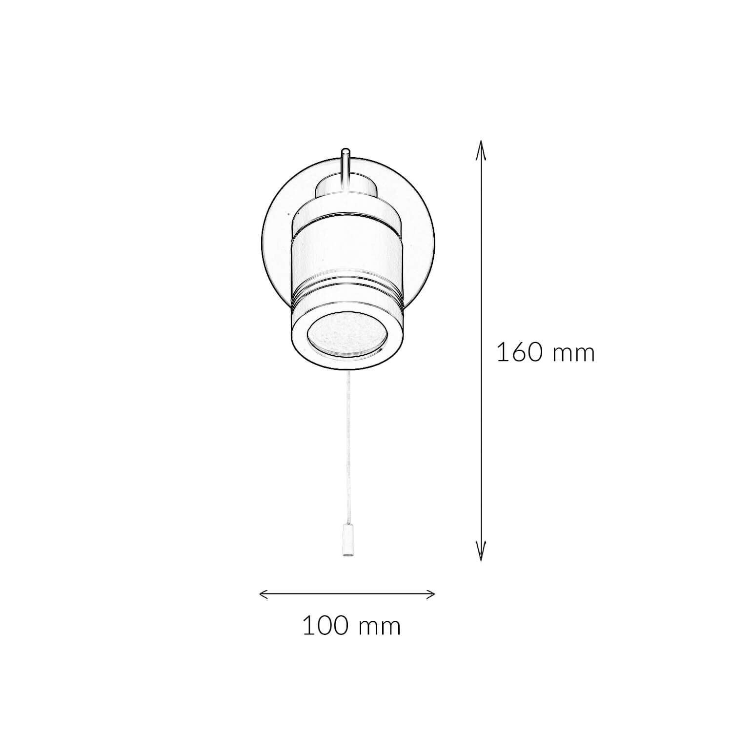 Applique IP44 GU10 Ø 10 cm noir mat orientable Diagramm, Handlung