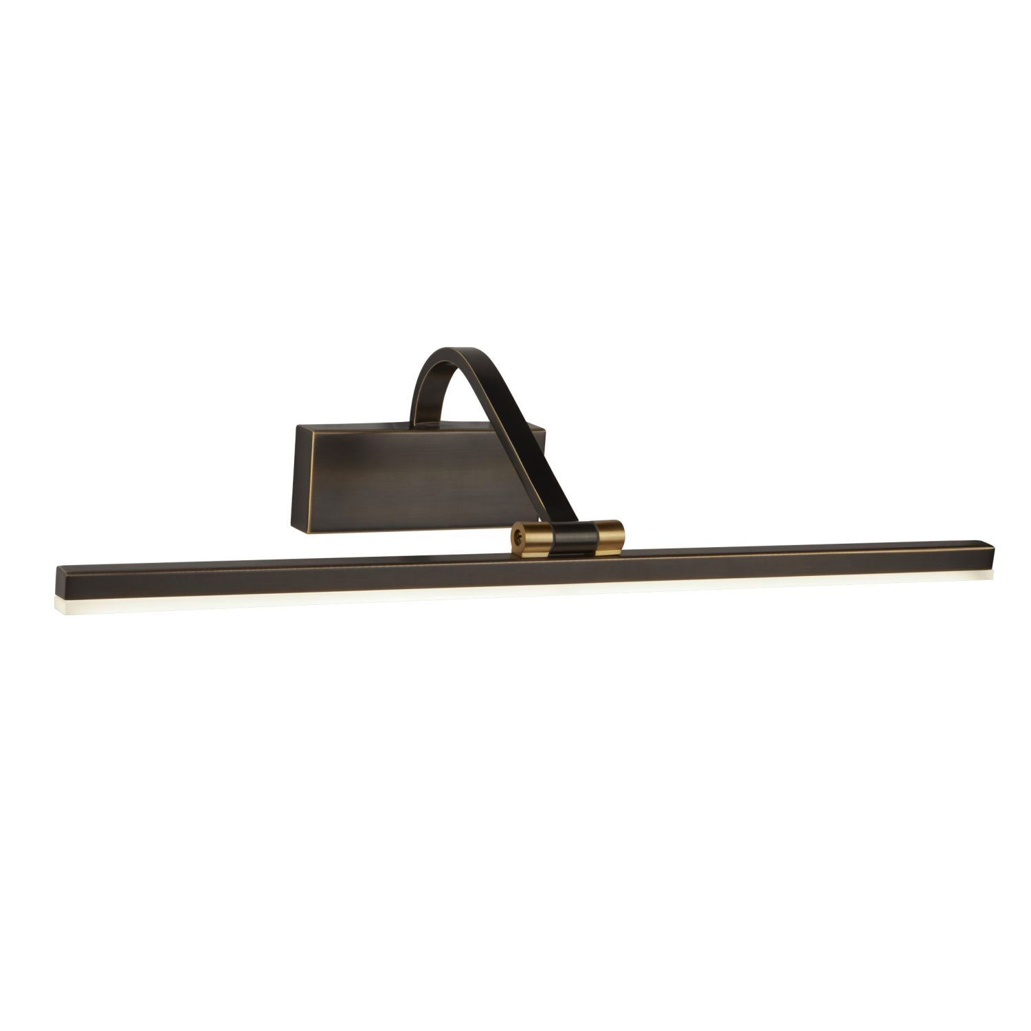 Lampe à tableau LED en noir et or antique 3000 K 679 lm L : 51 cm