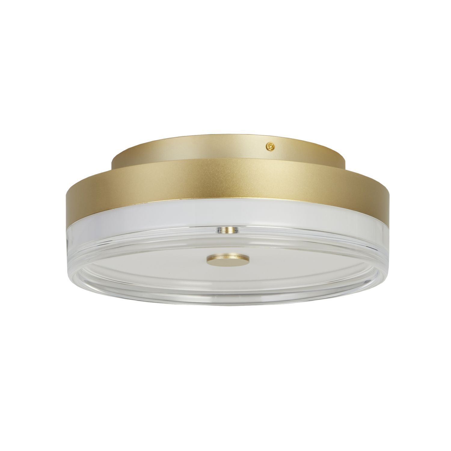 Lampe de plafonnier LED ronde en métal doré Ø30 cm 3000 K 21 W