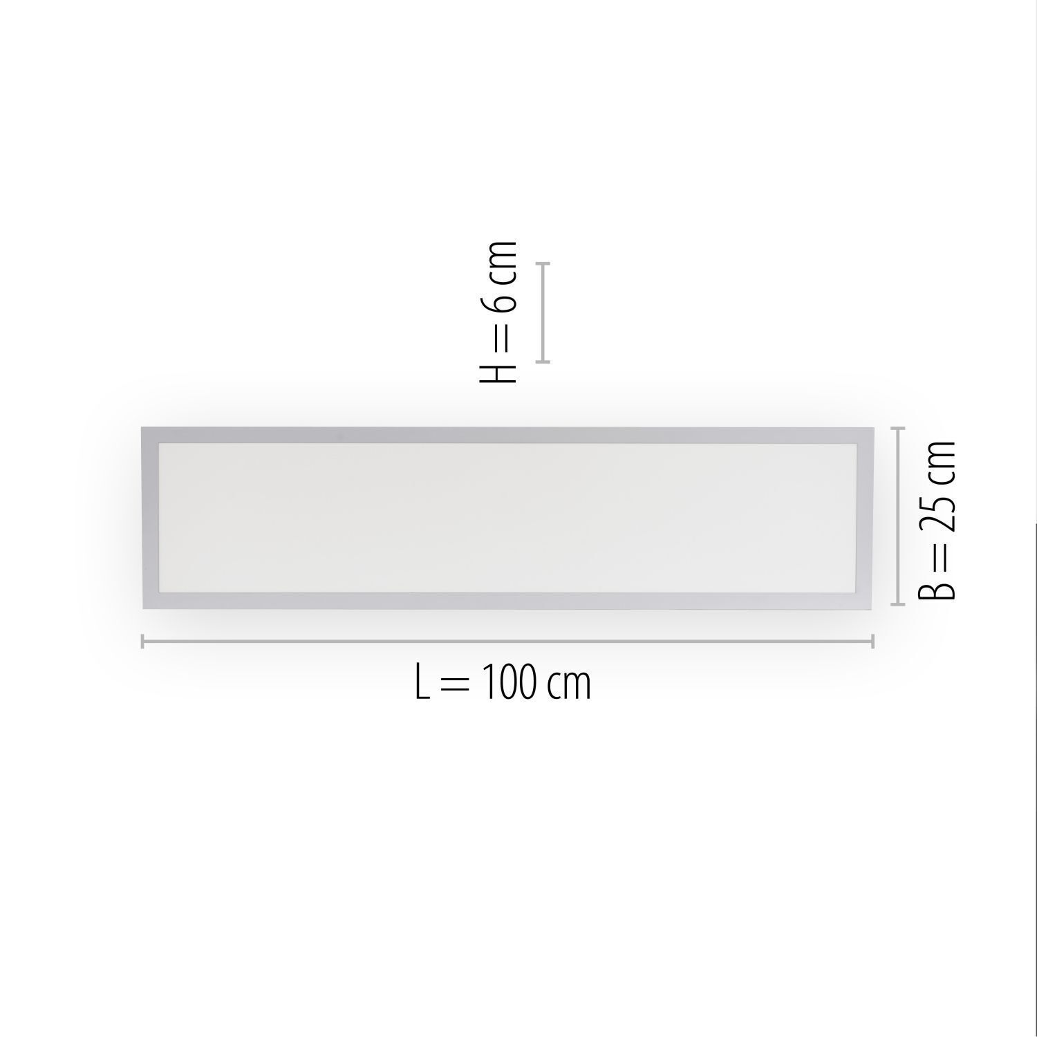 Plafonnier blanc à LED plat à faible éblouissement 100 cm 2430 lm