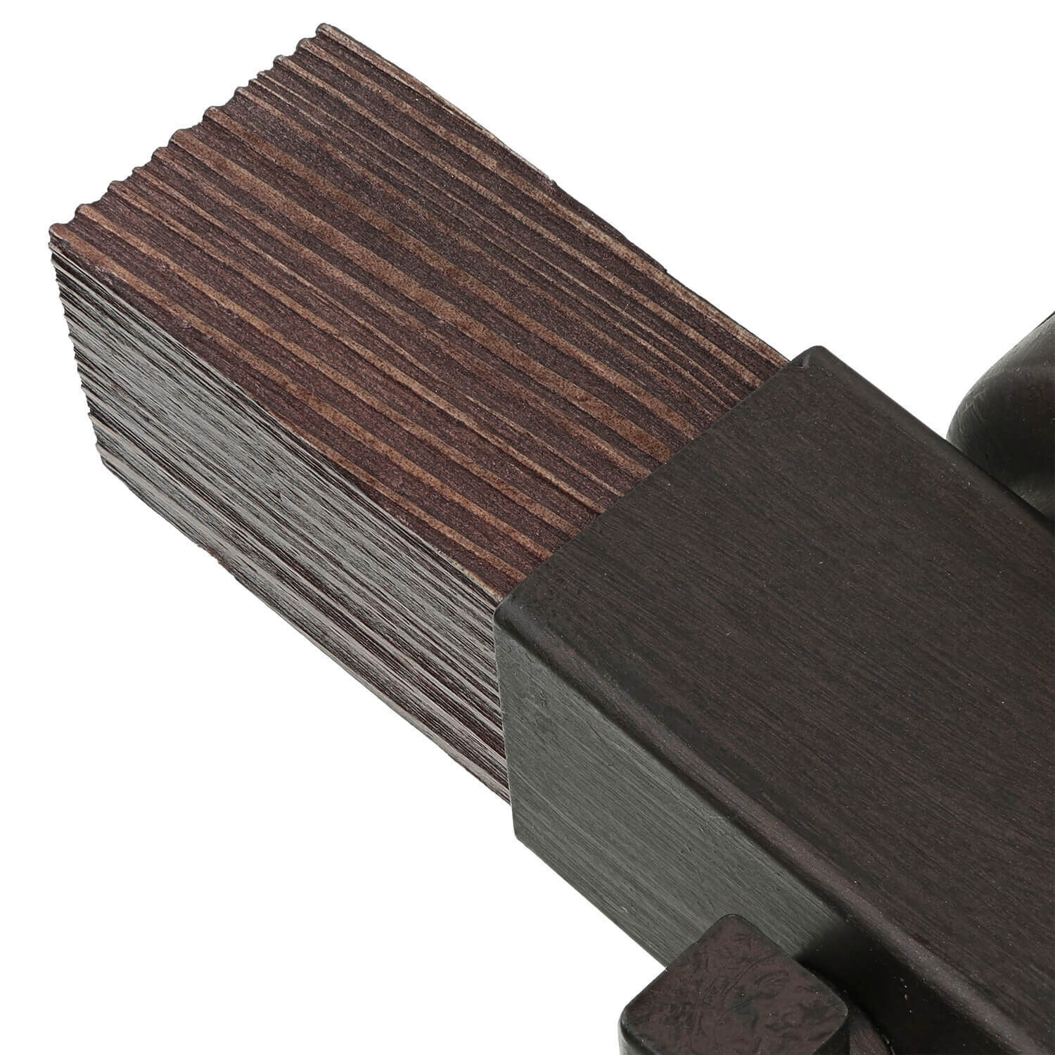 Applique murale marron Bois véritable Métal Made in EU E27