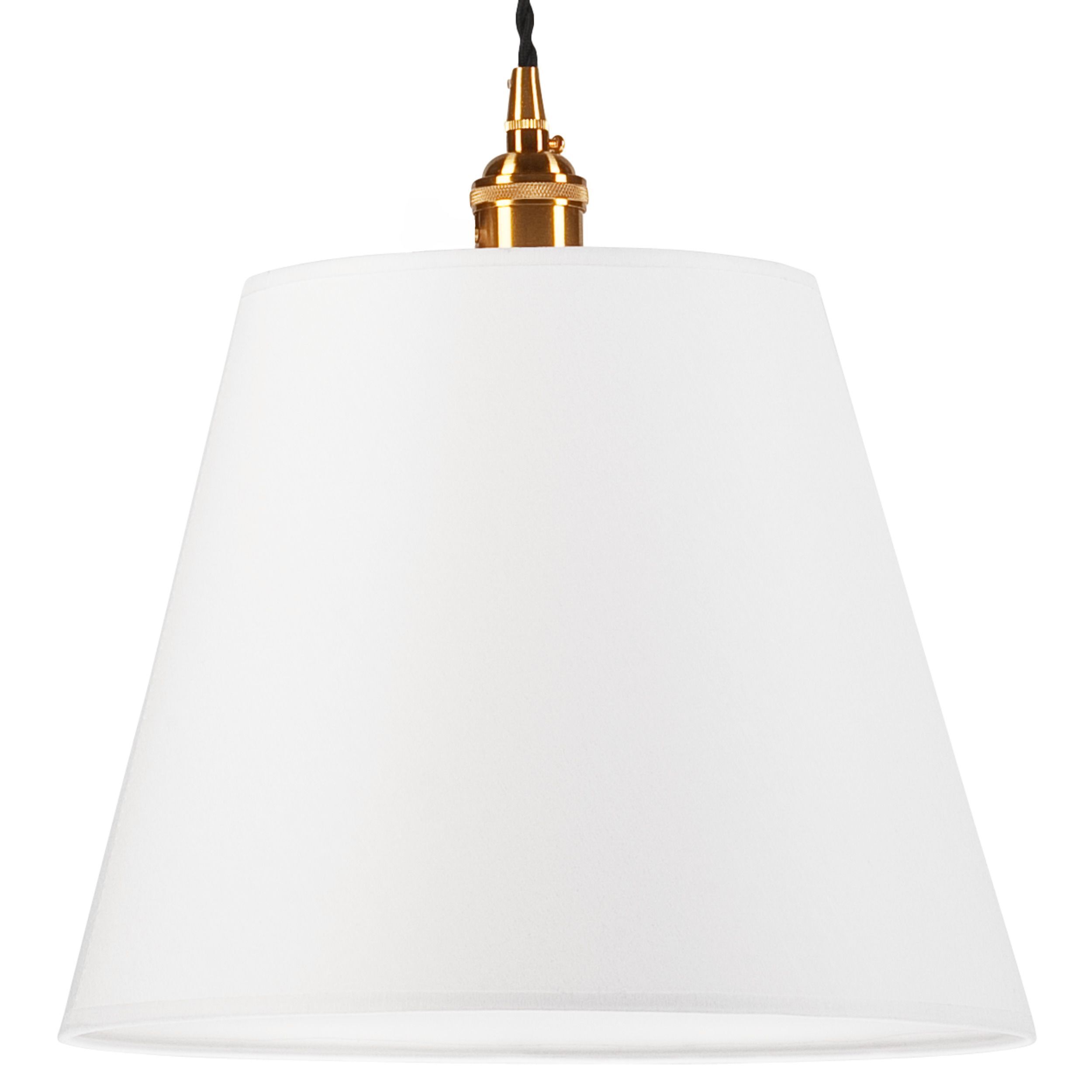 Suspension Blanc Tissu Abat-jour Ø 30 cm Vintage