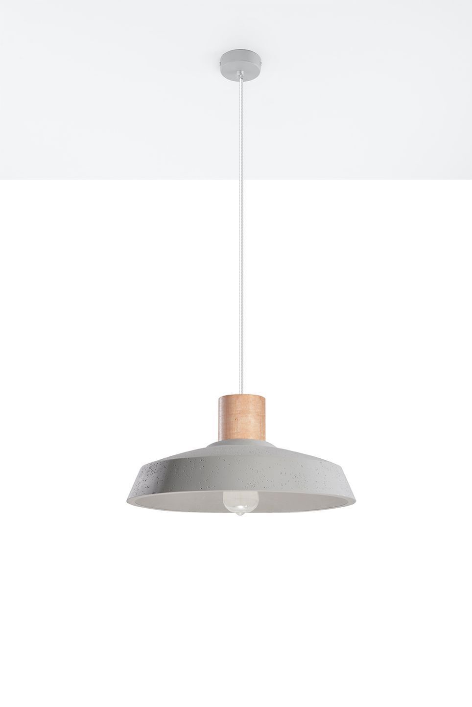 Suspension Gris Ø 40 cm Abat-jour Béton E27