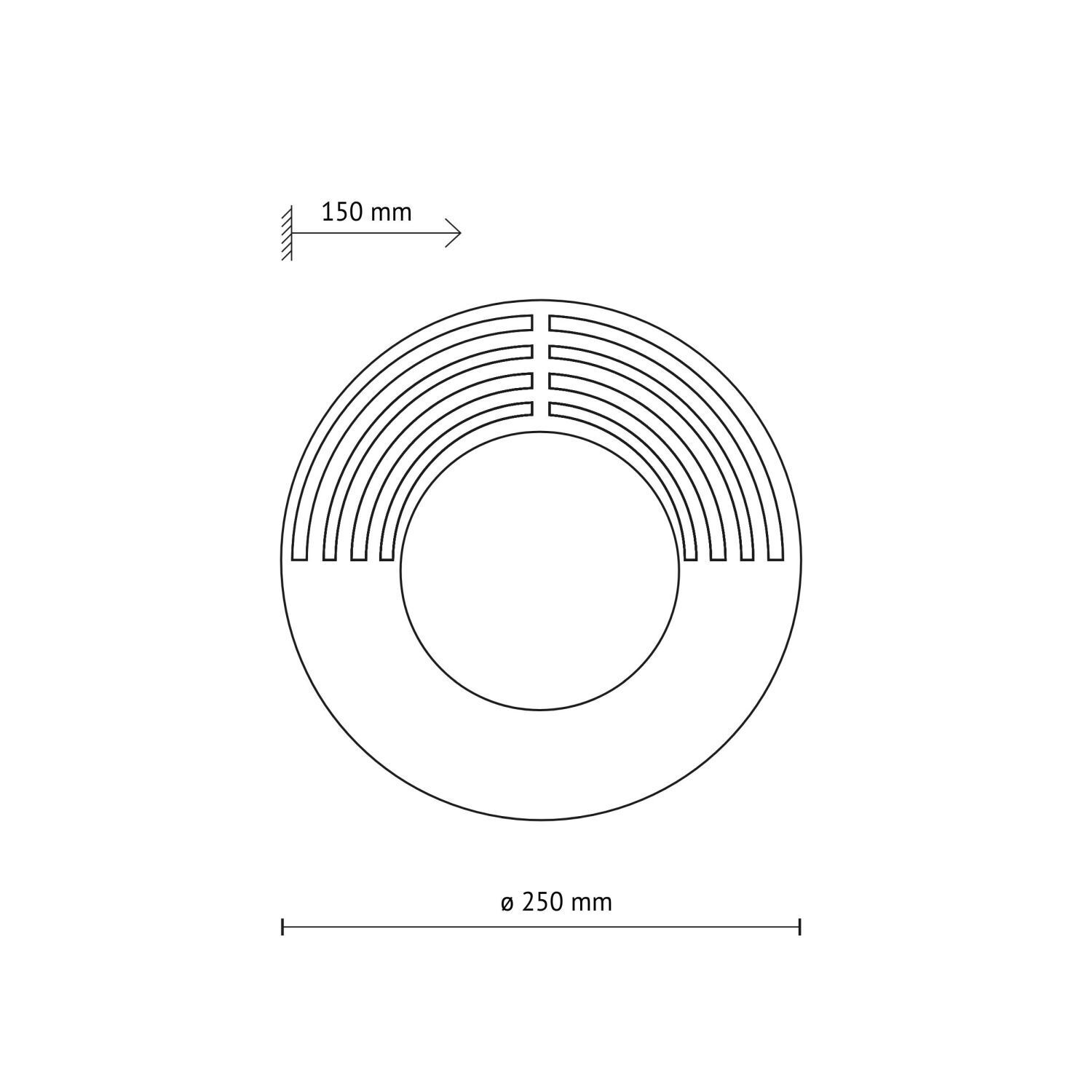 Ring, Annulus, Kreis, Bogen, Ø 250 mm