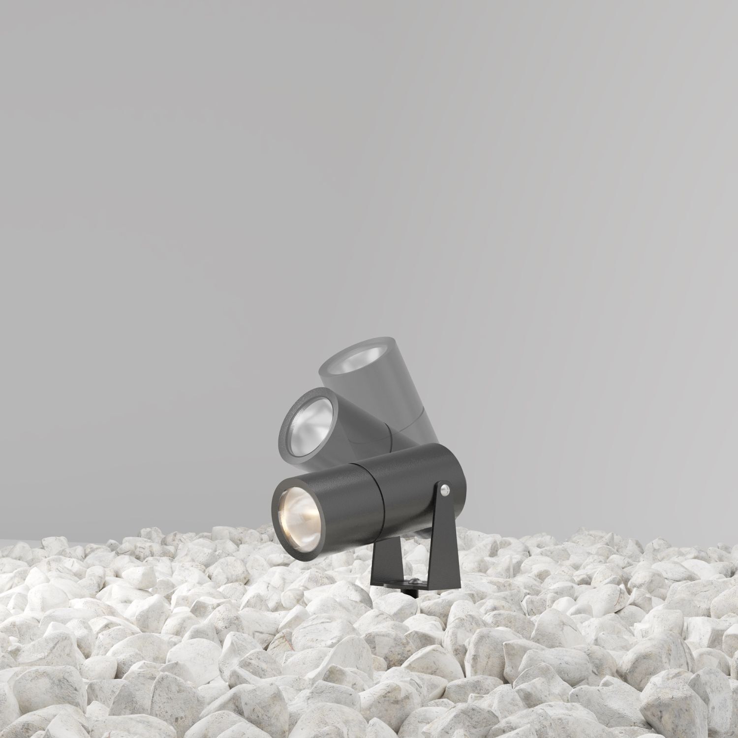 LED Stehleuchte außen mit Erdspieß Glas Aluminium IP65 Beleuchtung, Lampe