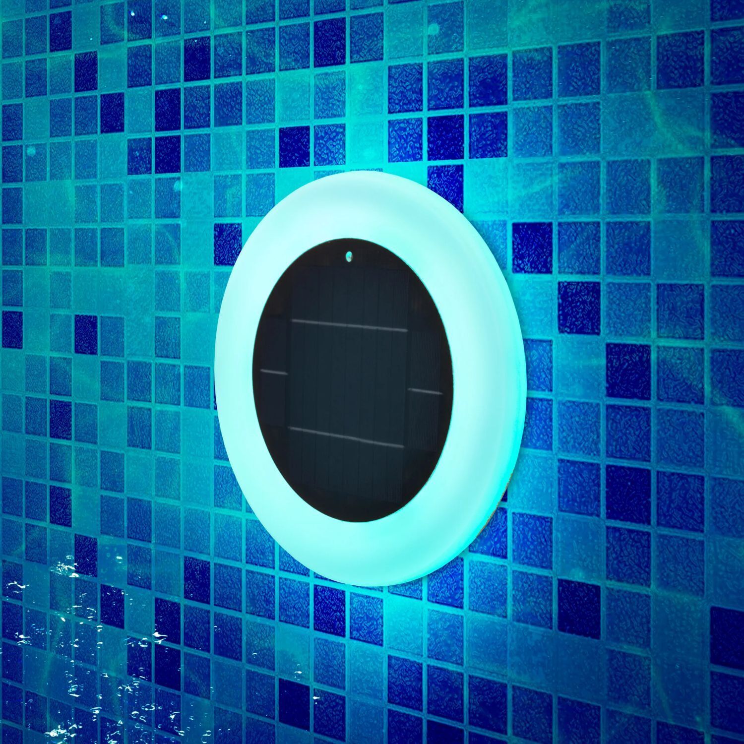 Lampe de piscine solaire LED changeant de couleur IP68 Ø 29 cm sans fil