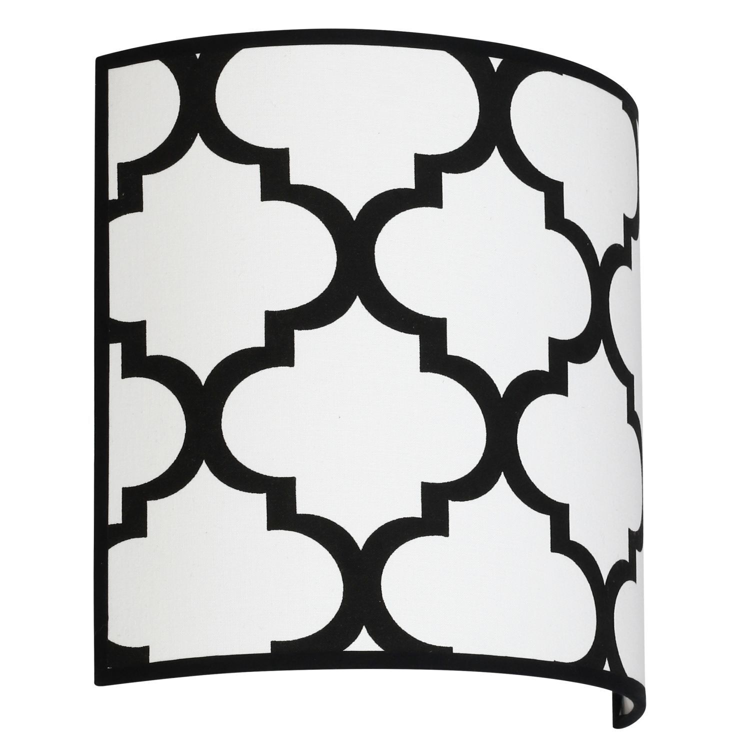 Applique murale Up Down Blanc Noir Motif Rétro E14