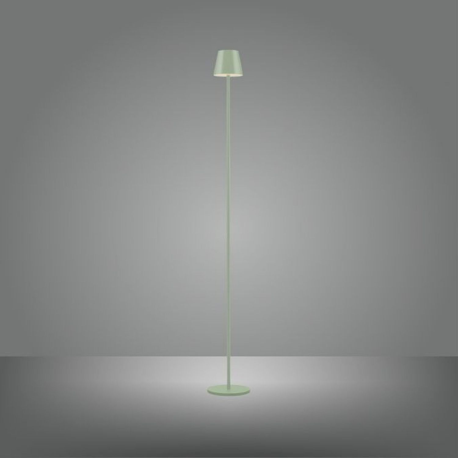 Lampadaire LED rechargeable Vert IP54 125 cm Touch Variation 3000 K Lampe