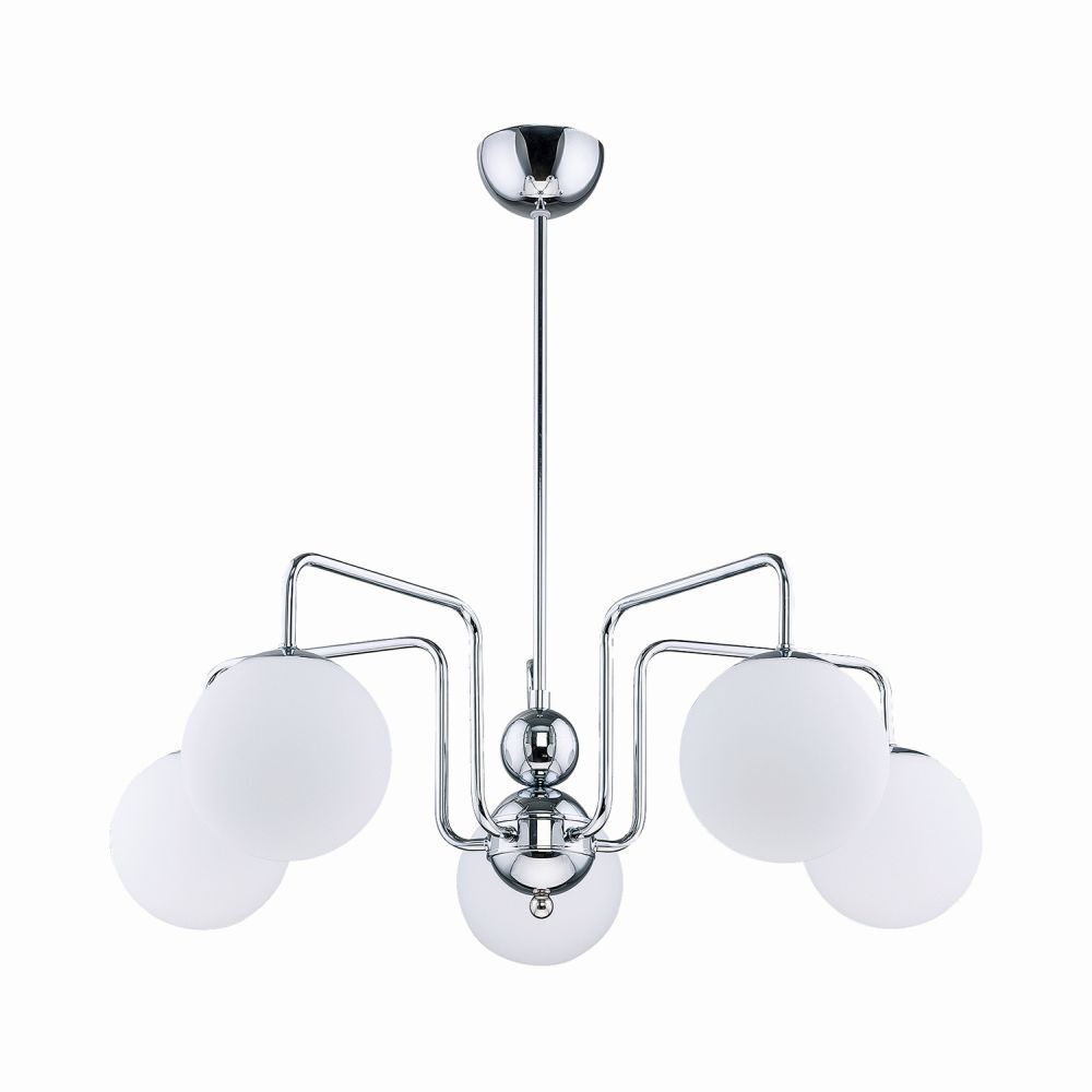 Plafonnier Chrome Blanc GORMER Lampe de salle à manger