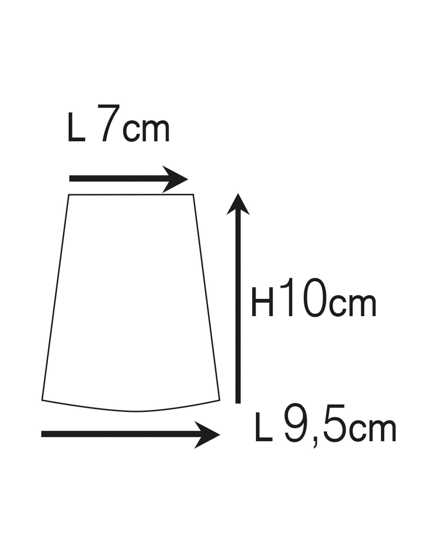 Lampe d'extérieur murale laiton verre GU10 IP54 H : 10 cm Downlight