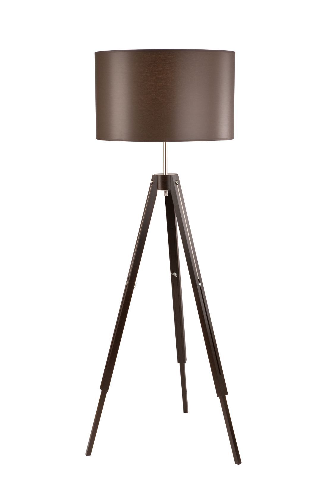 Lampadaire en bois brun salon rond