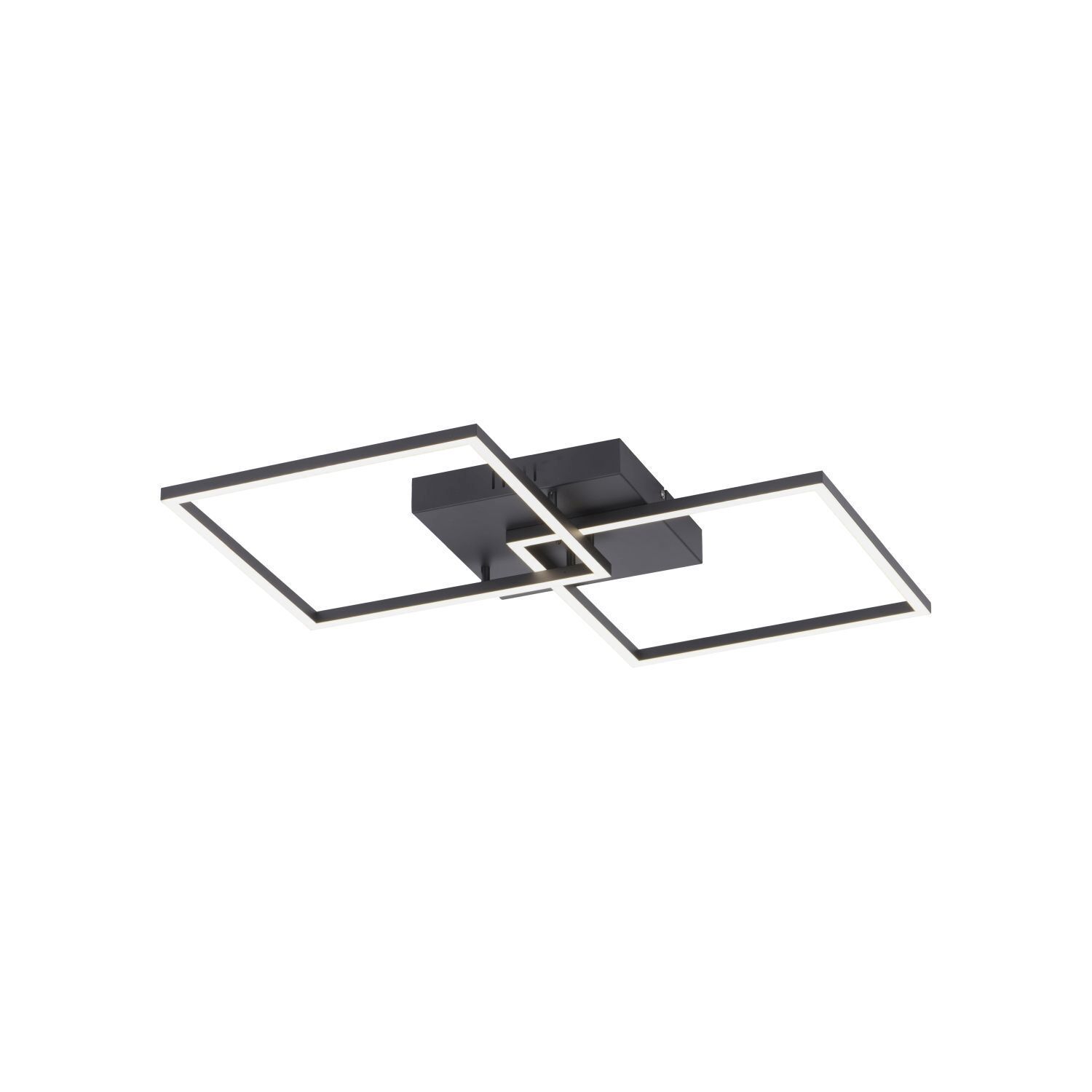 Plafonnier LED noir L:53 cm 2700-5000 K dimmable