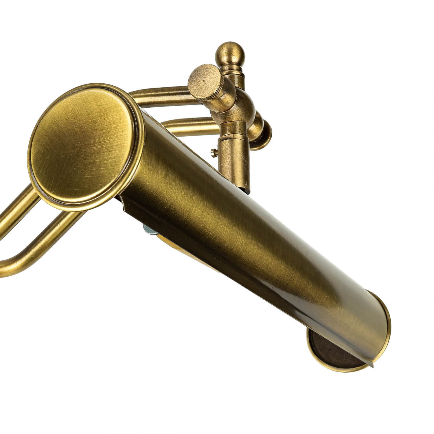 Bilderleuchte Bronze Hell aus Echt-Messing 30cm Bronze, Sinken, Waschbeckenhahn, Rauchrohr