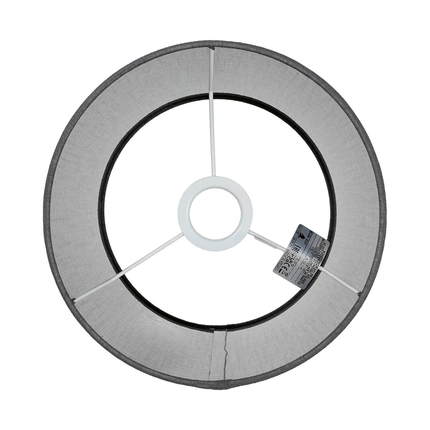 Abat-jour rond en tissu pour lampadaire Cylindre Ø25,5cm Band, Lampe