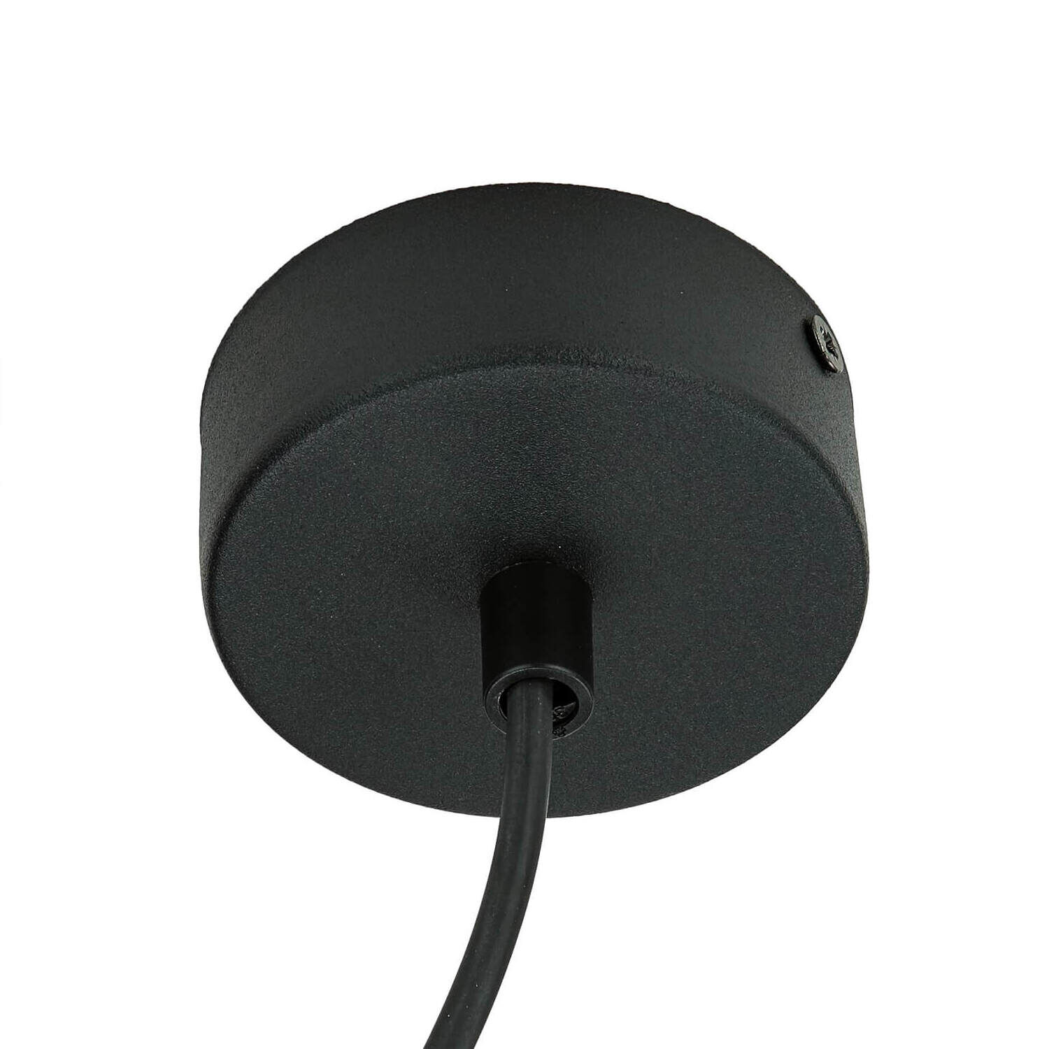 Lampe à suspendre tissu métal E27 en noir marron Adapter, Elektronik