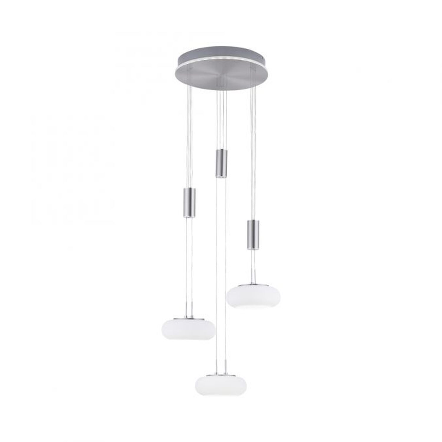 Lampe LED à suspendre verre en acier L:44 cm 3550 lm dimmable