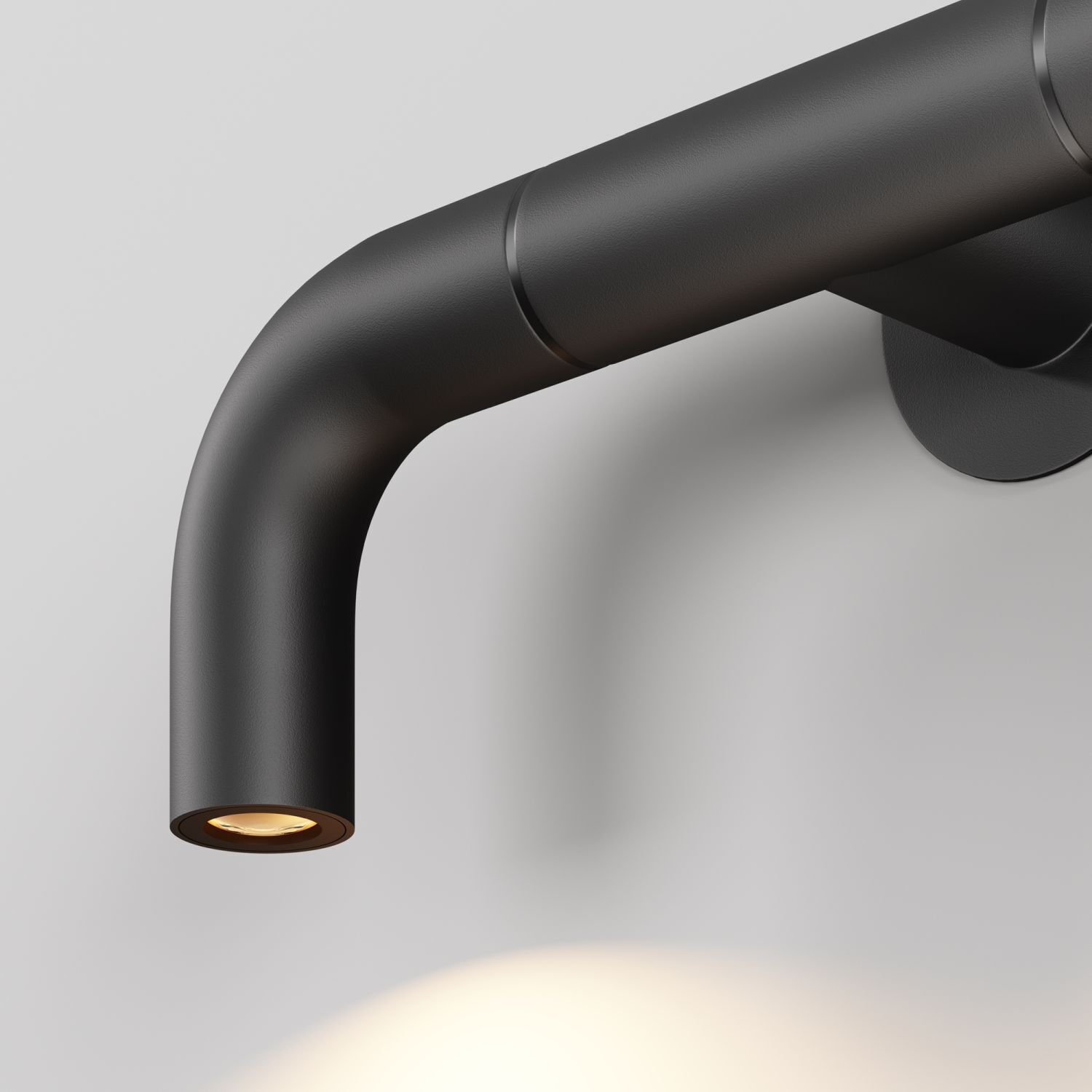 LED Wandlampe Edelstahl IP65 T:7 cm 3000 K 2-flammig Wandarmatur, Schwarz, Metall, Küchenarmatur, Leuchte