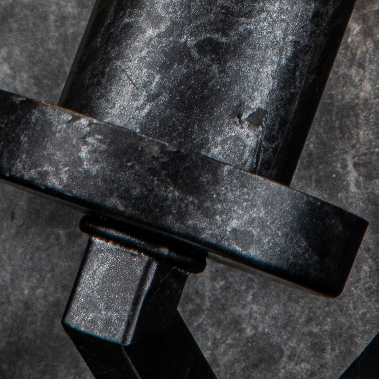 Applique Noir Antique H : 30,5 cm 2x E14 Rustique Schwert, Waffe, Axt, Gerät, Werkzeug