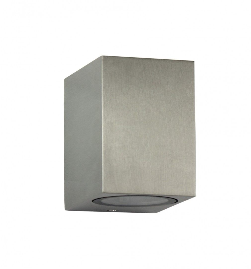 Applique murale extérieure carrée IP44 aluminium GU10
