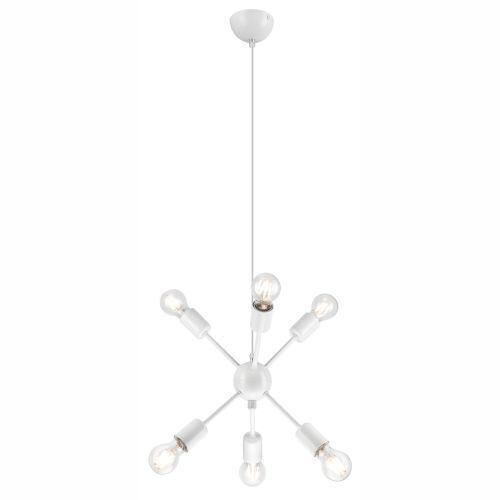 Lampe à suspendre élégante ANETHA Blanc Table à manger moderne