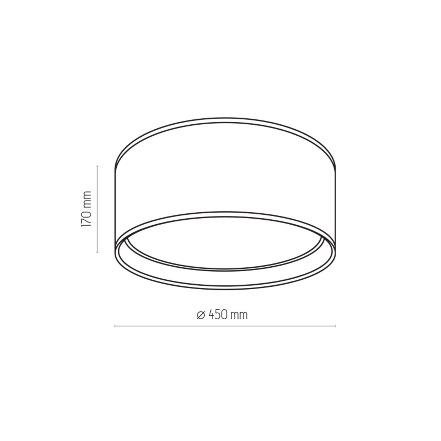 Plafonnier Tissu rond Ø 45 cm Beige Or anti-éblouissement Plafonnier Tissu rond Ø 45 cm Beige Or anti-éblouissement