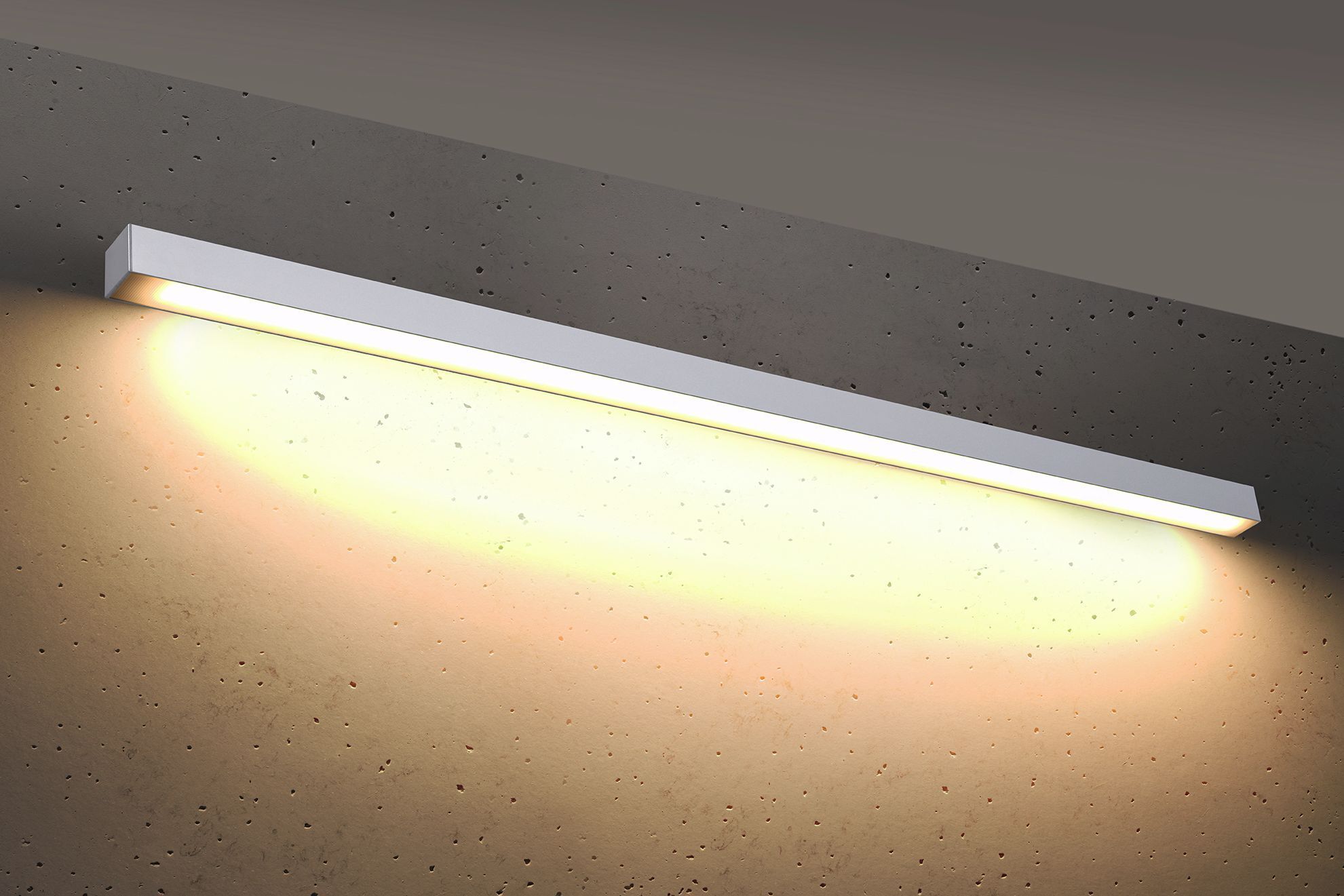 Applique LED 150 cm de long 3000 K 4940 lm blanc Downlight