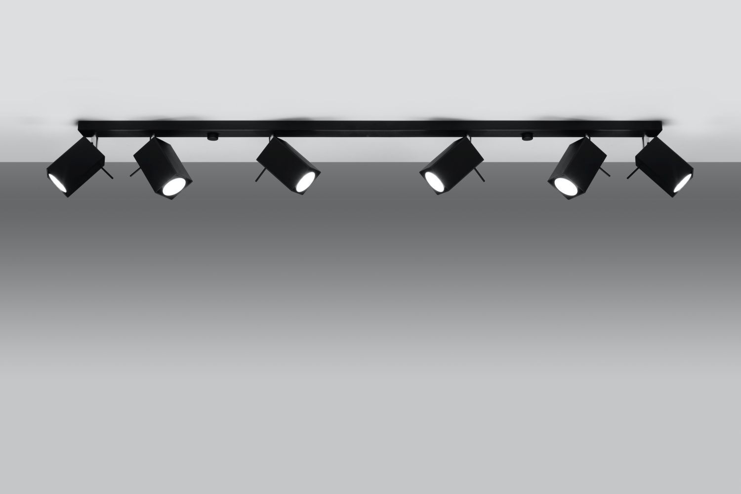 Projecteur de plafond noir FALERIA 120 cm de long 6x GU10