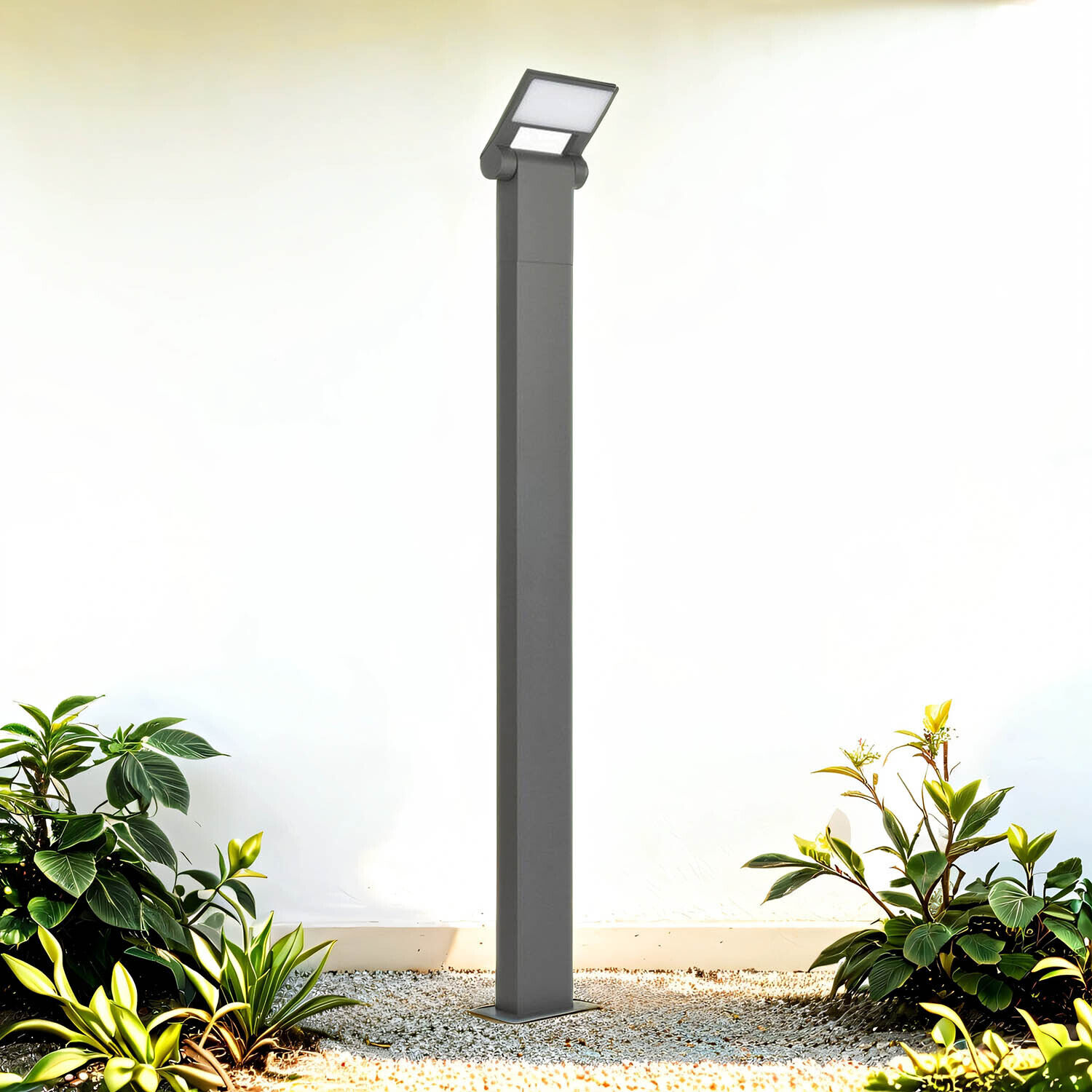 Lampe d'allée à LED Anthracite IP54 4000K 600 lm 100 cm