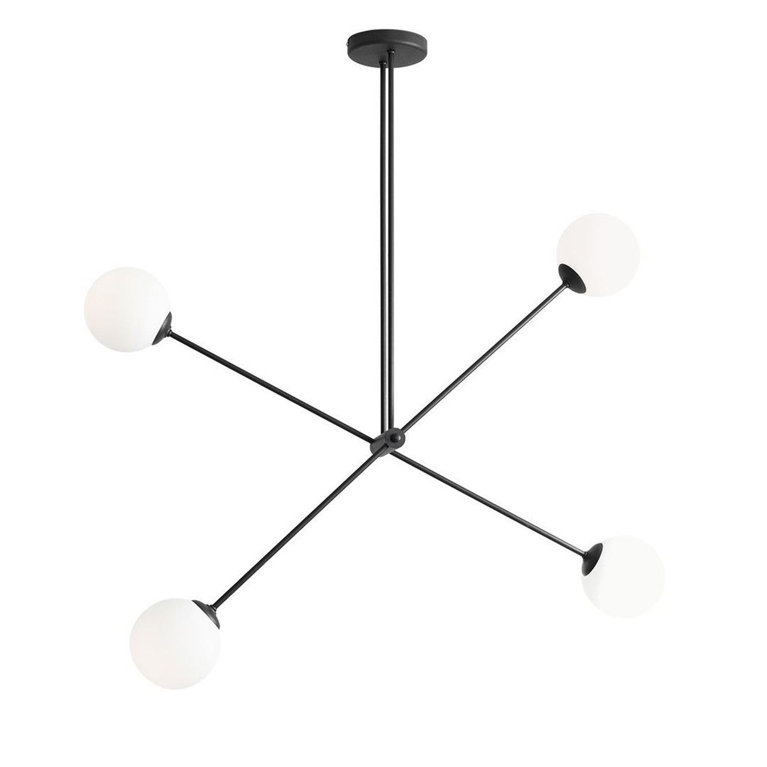 Lampe de plafond Moderne Verre Métal H:120 cm E14 confortable