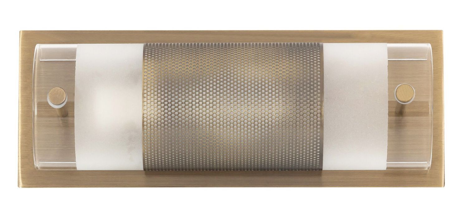 Wandleuchte Glas Metall B: 24 cm klein in Bronze Wandleuchte Glas Metall B: 24 cm klein in Bronze