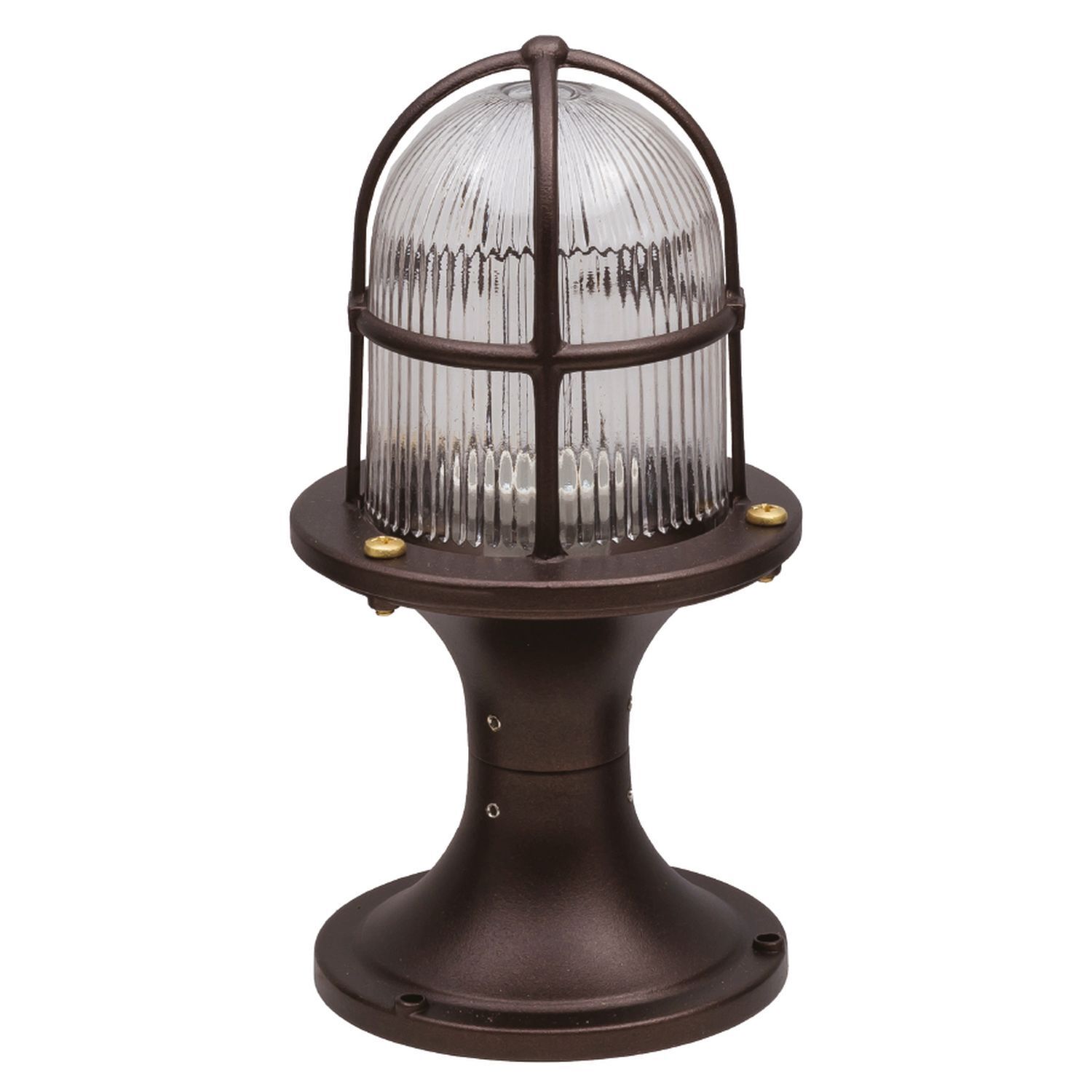 Lampe de socle laiton verre E27 IP54 28 cm de haut Maritim
