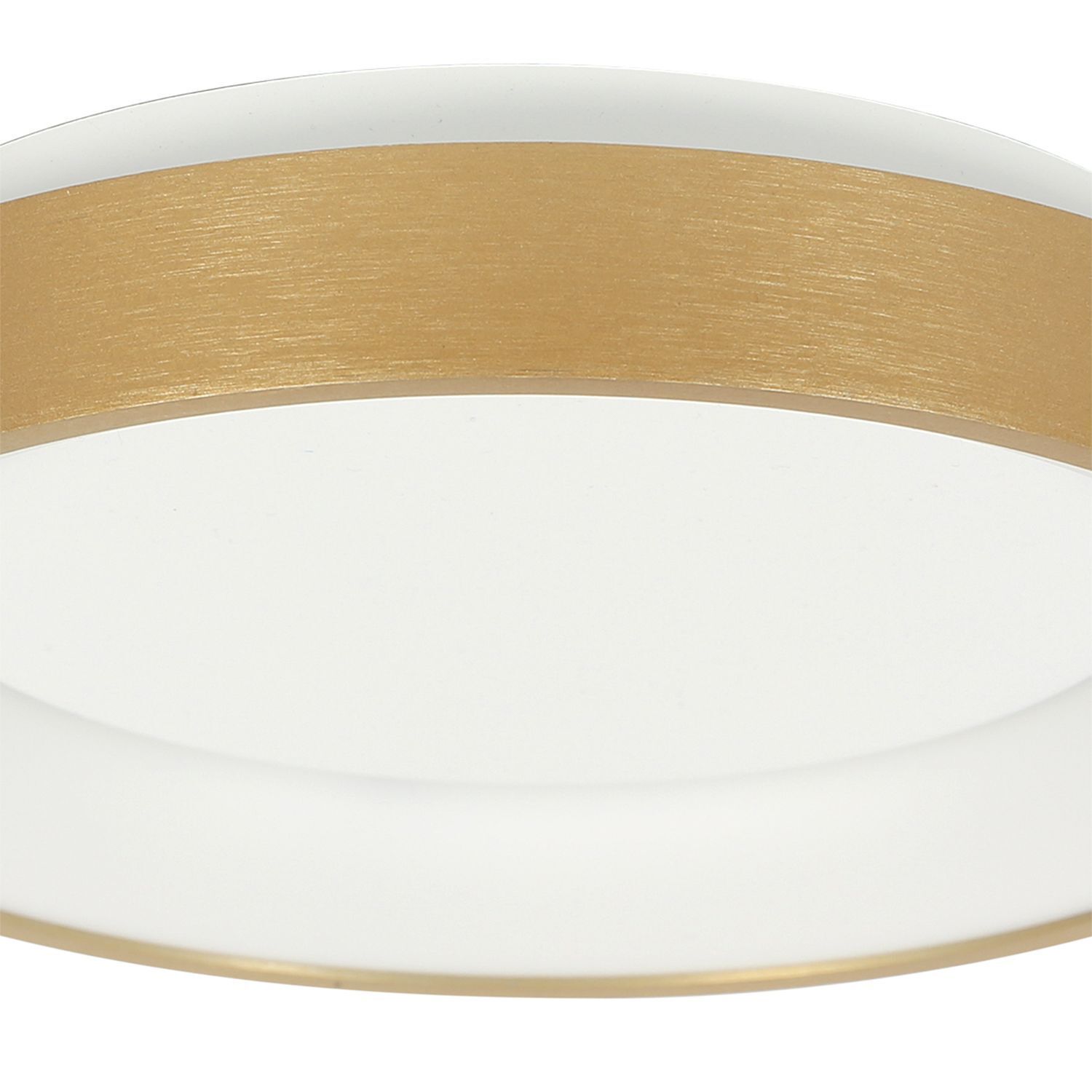 Plafonnier LED or blanc Ø38 cm 30 W confortable