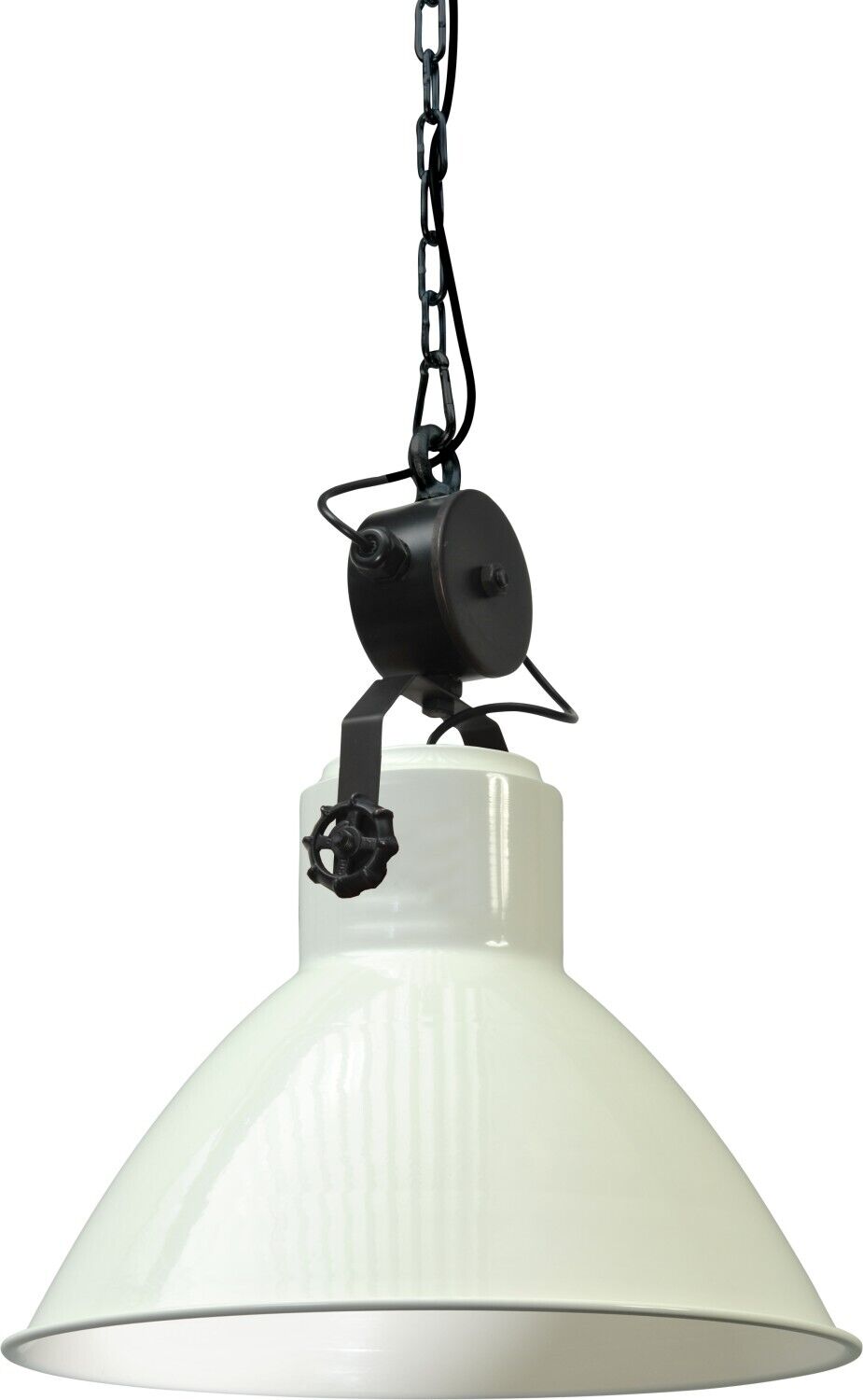 Suspension industrielle blanche artisanale orientable