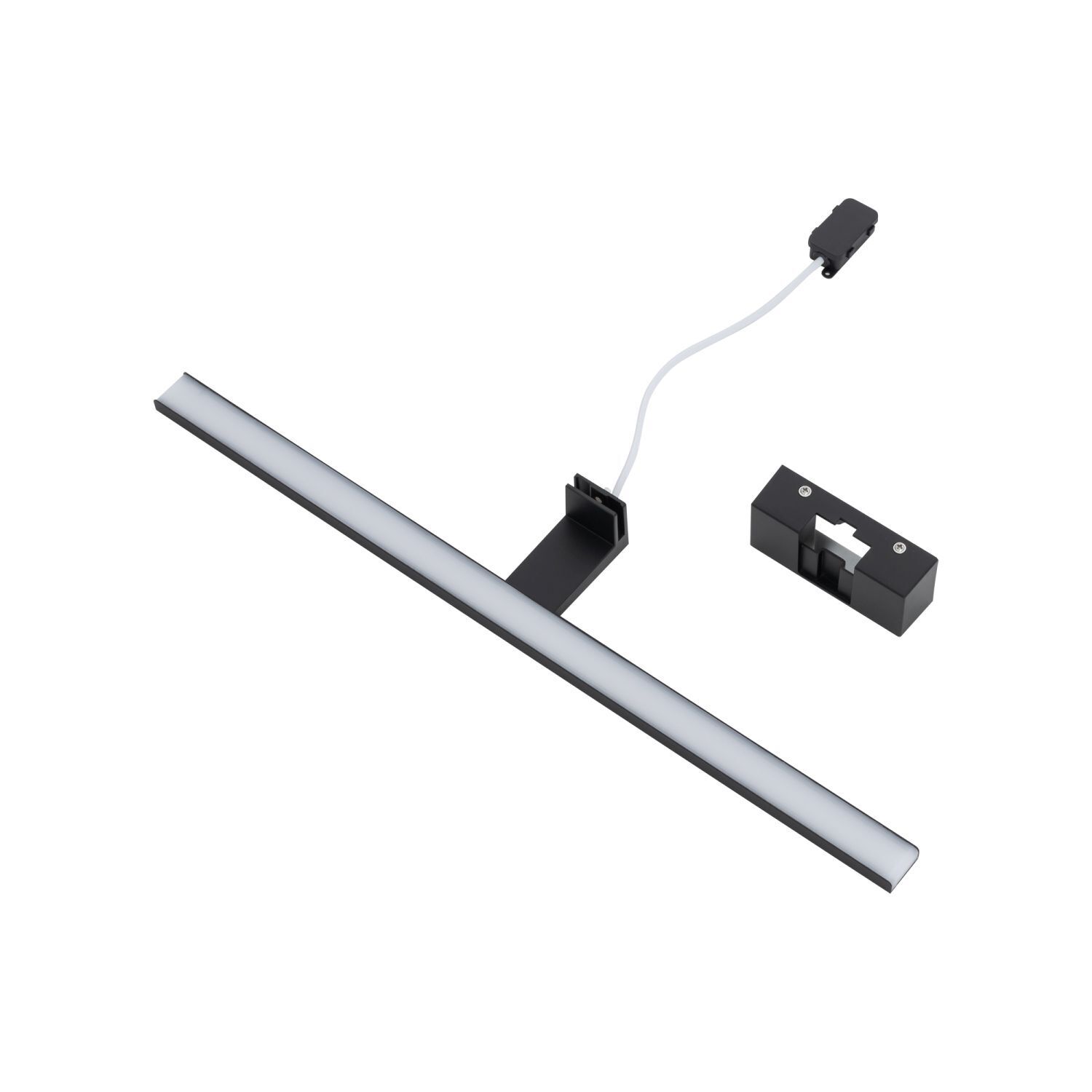 Lampe à miroir LED noire IP44 4000 K 900 lm blanc neutre
