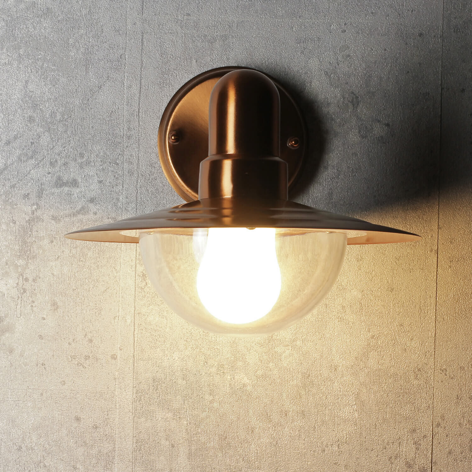 Stilvolle Wandleuchte Tallinn Wandlampe, Wandhalter, Glühbirne, metallisch, Grau