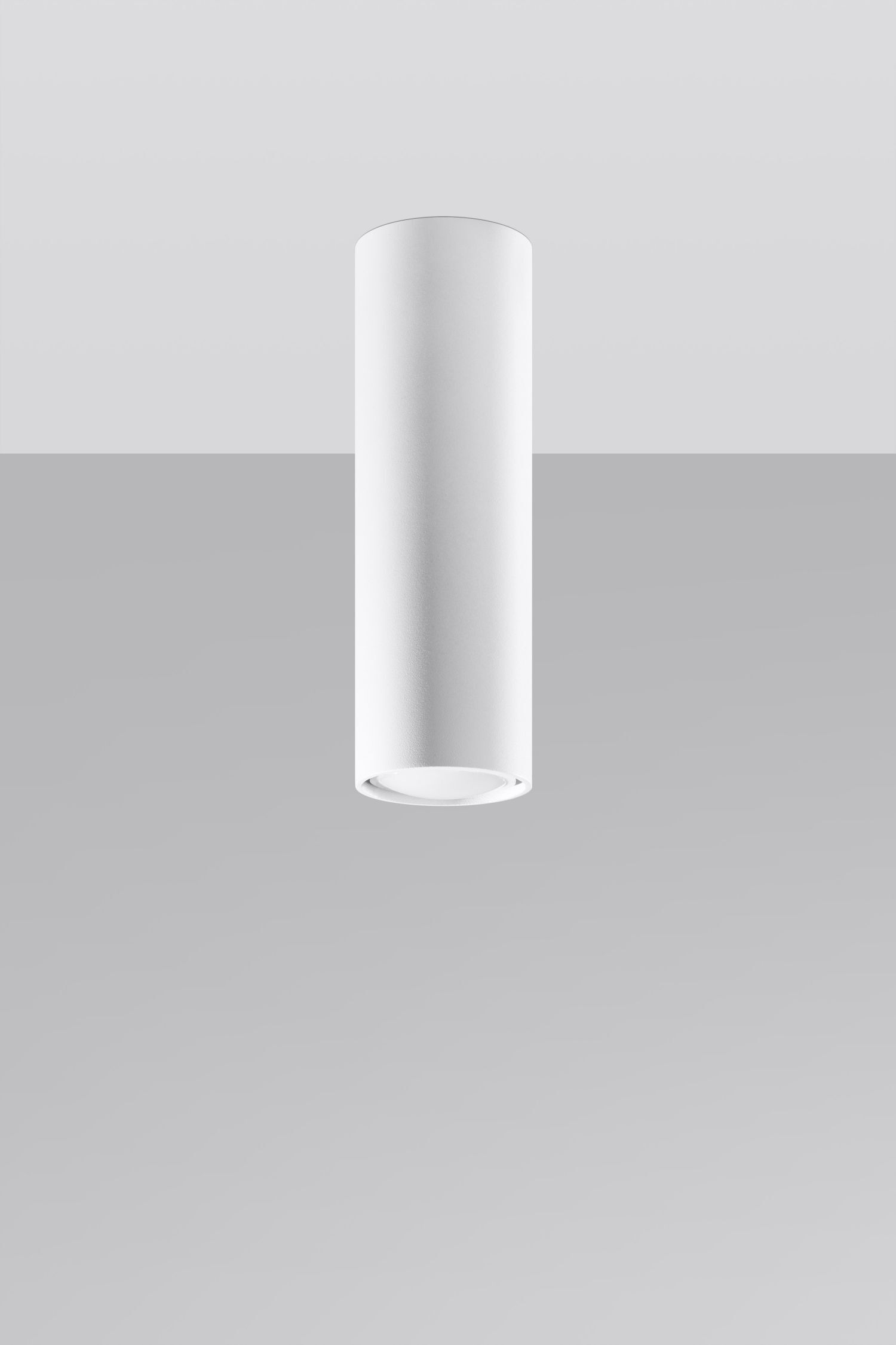 Plafonnier étroit Ø 6 cm Moderne Métal Blanc GU10