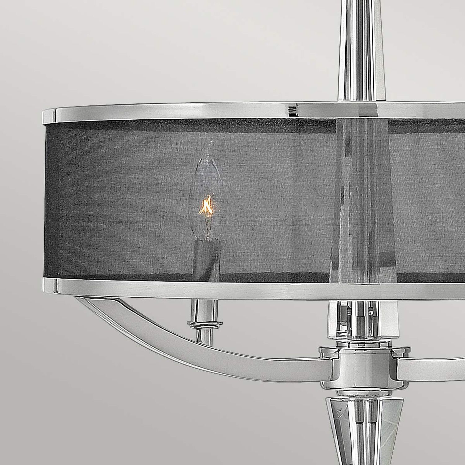 Lampe à suspendre métal tissu Ø 53,9 cm rond H : max. 374,9 cm XXL