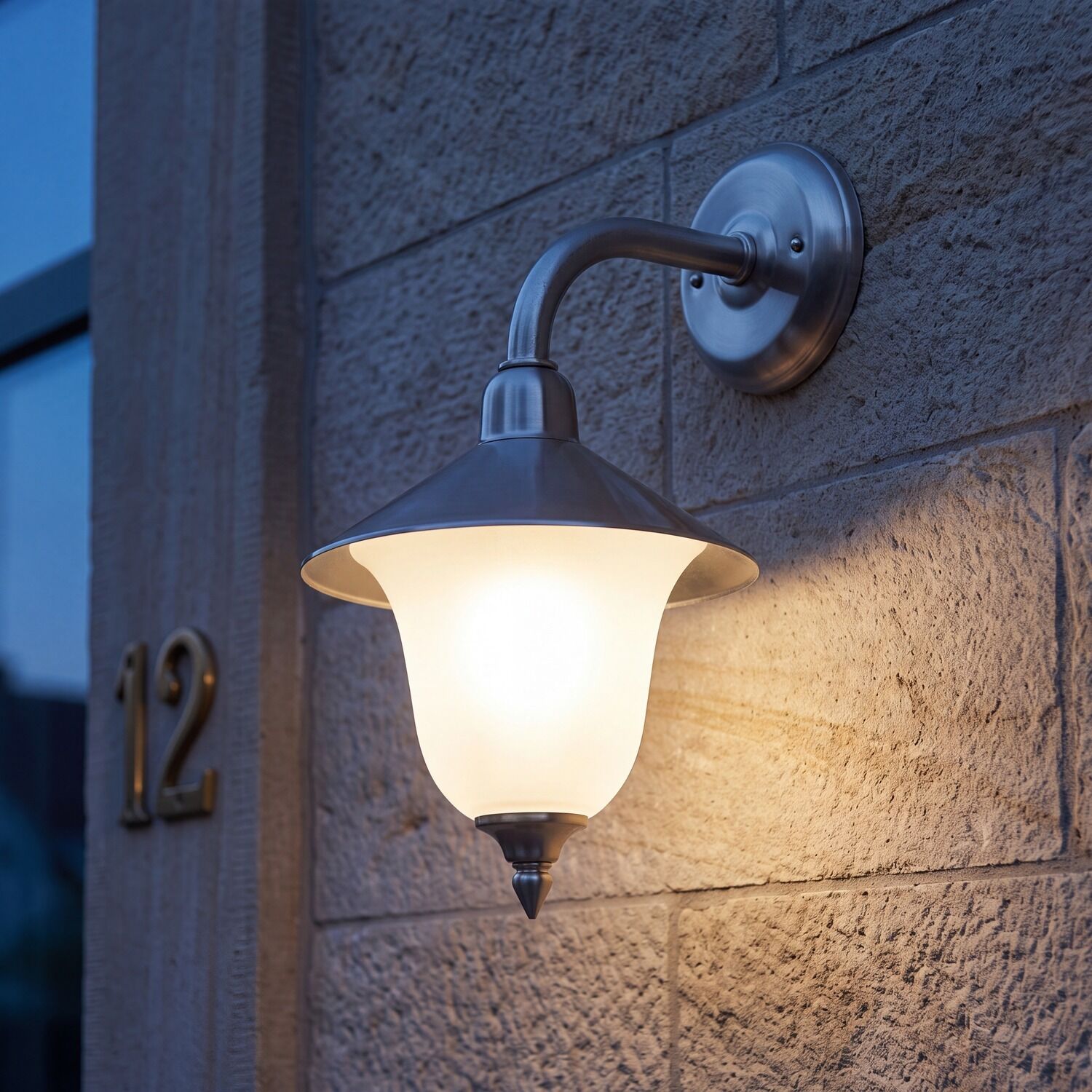 le42253-wandlampe-garten-terrasse-aussen-glas-messing-rustikal-e14-ip23-dimmbar-silber-06 außenleuchte, wandlampe, laterne, glaskupfer, stahl