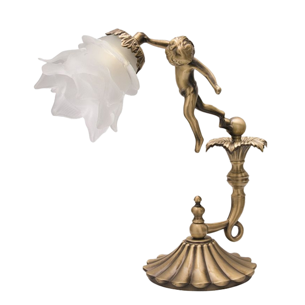 Tischlampen Jugendstil Laterne, Messing, Lampe, ornament, Schirm