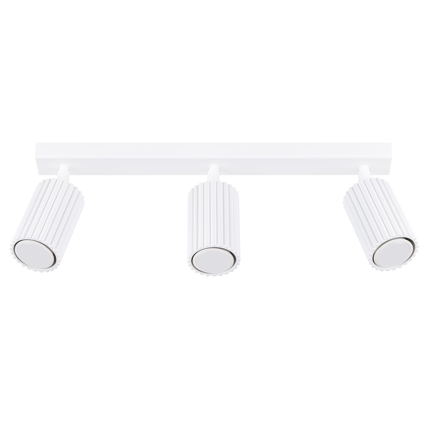 Projecteur de plafond 3 flammes blanc GU10 L : 45 cm petit aluminium