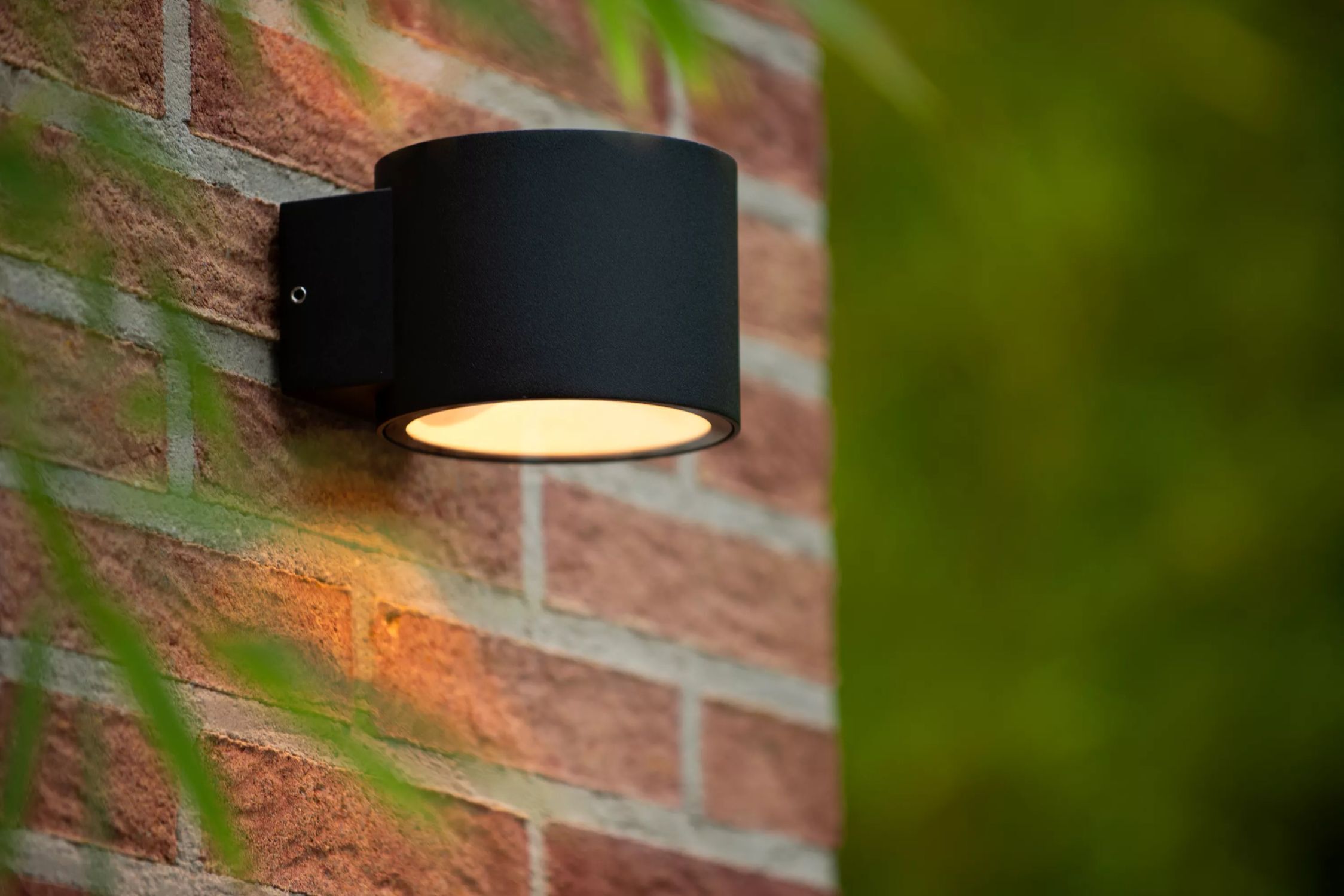 Applique murale Up Down aluminium noir IP54 G9 Balcon