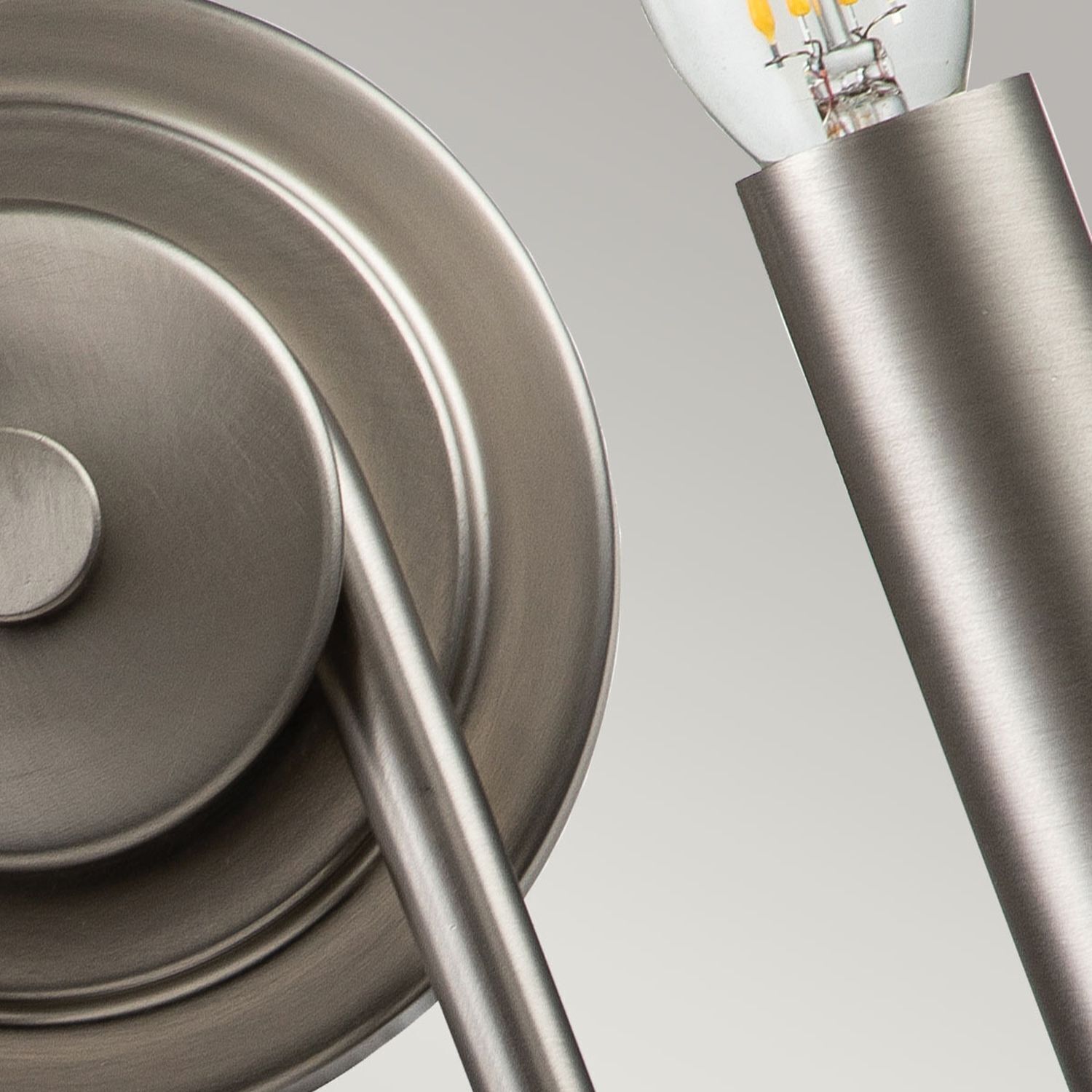 Applique Métal H : 27 cm Nickel brossé E14 Moderne