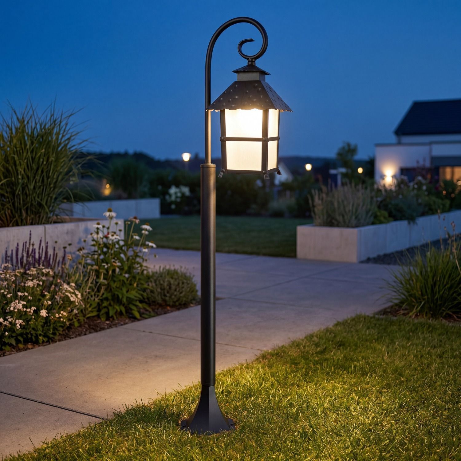 Lampe d'extérieur MONTREAL Noir Aluminium 116 cm