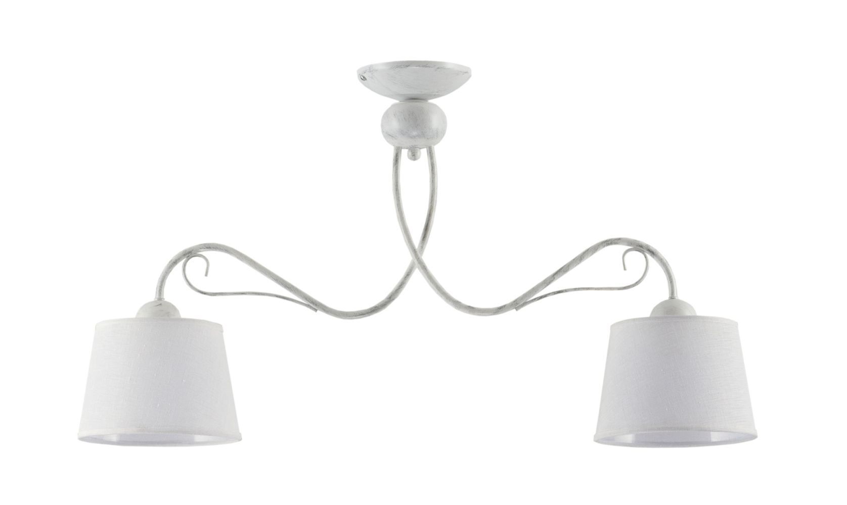 Plafonnier blanc LOCOLA L:80cm Lampe de salle à manger